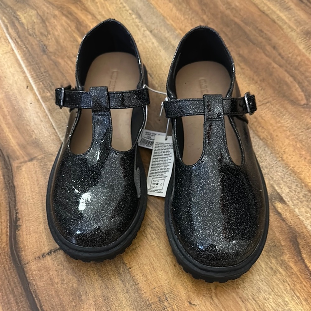 Old Navy Black Glitter Kids Dress Shoes